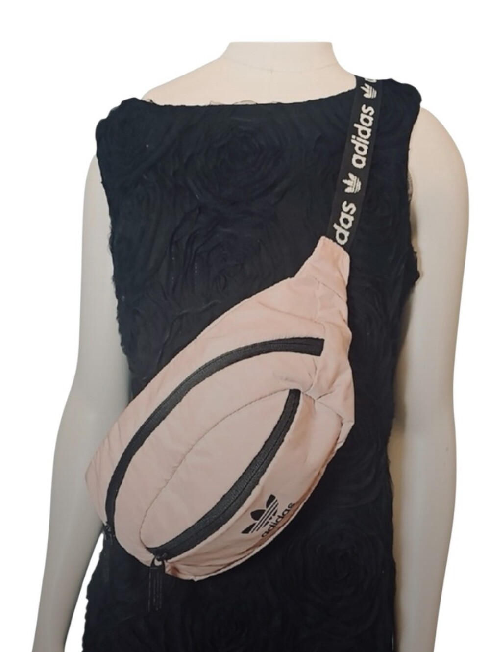 Adidas Pink Quilted Crossbody Belt Bag